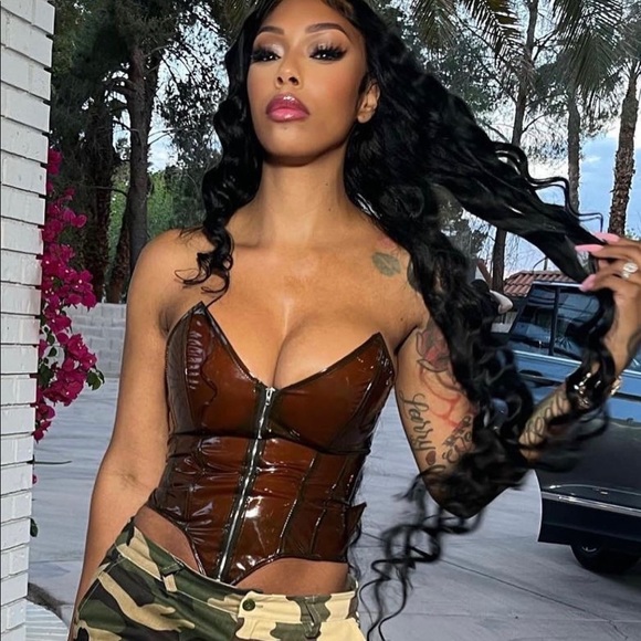 house of shimmer Tops - Zipped bustier corset top